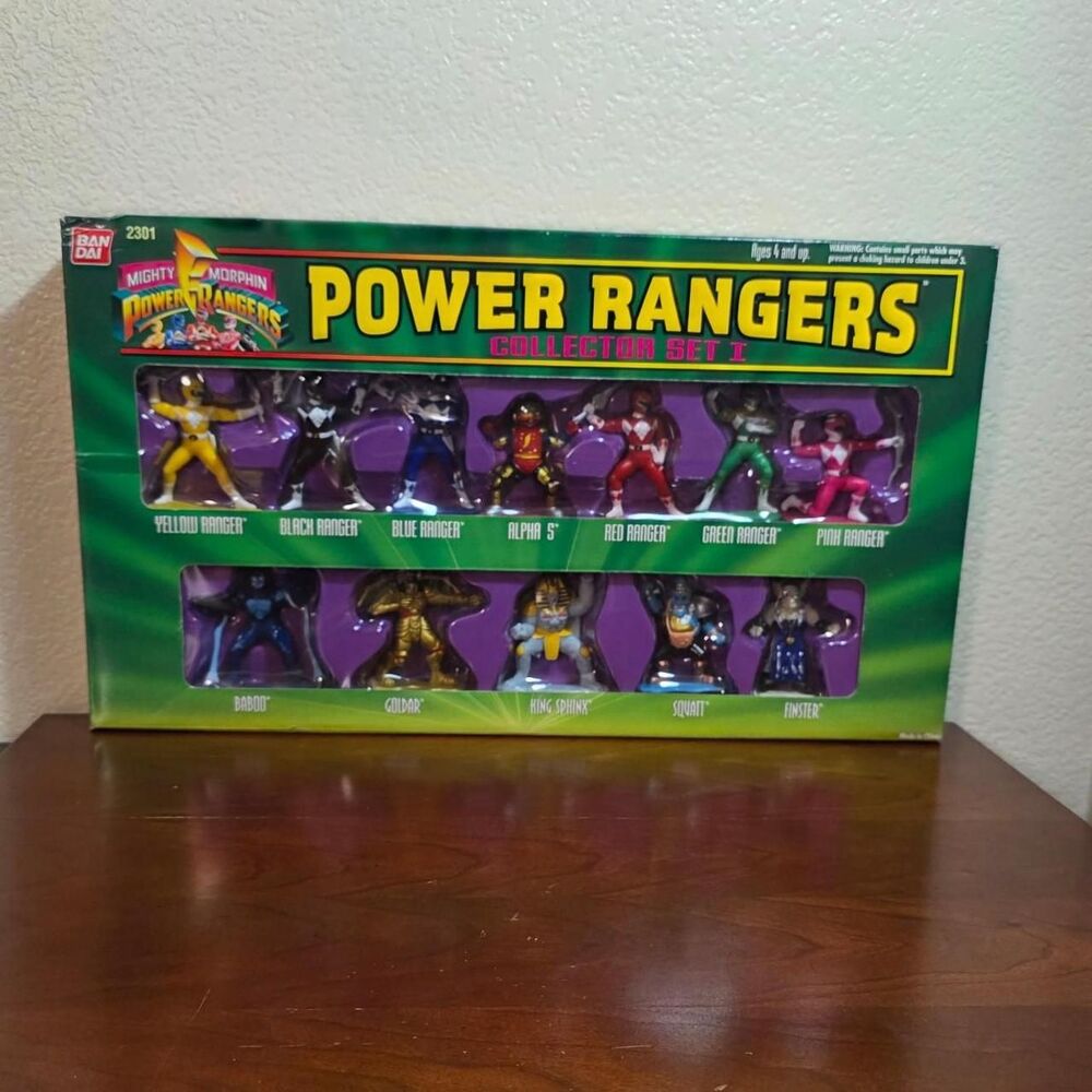 Bandai Power Rangers Mighty Morphin Collector Set I Miniature Figures 1994